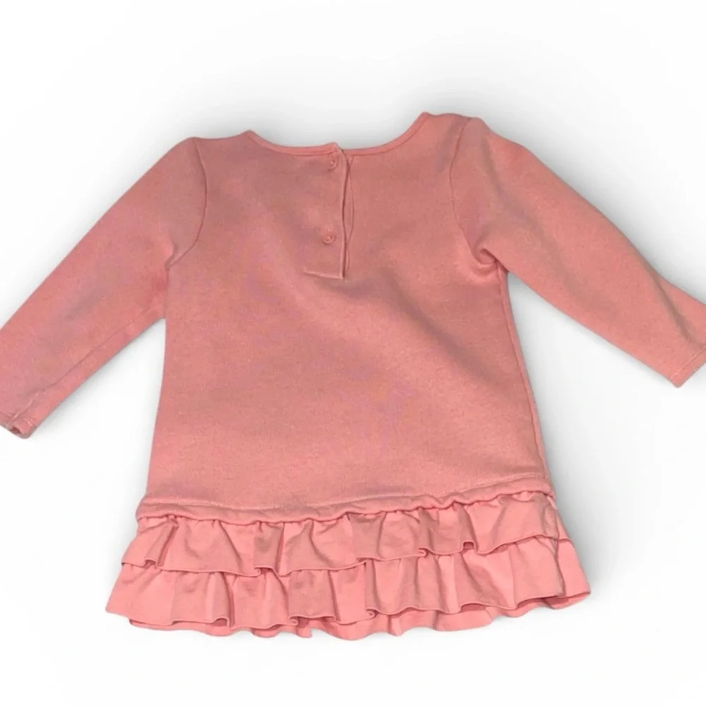 Gymboree Blush Pink Bow Ruffle Dress Toddler Girl 18-24M Picture Day Holiday
